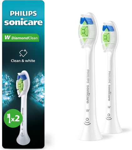 Philips Sonicare W DiamondClean Brush Heads, 3-Pack, 9 Month Supply, White