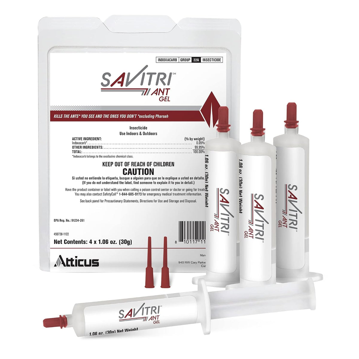 Atticus Savitri Ant Gel Bait (4 x 30 Grams) - Indoor and Outdoor Ant Killer