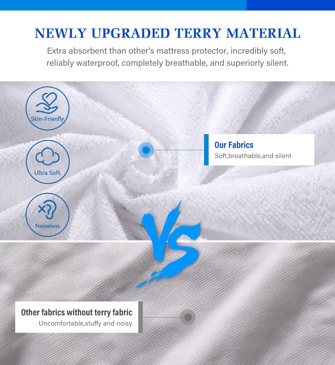 Twin Mattress Protector Waterproof for Kids Mattress Pad Cover 39 x 75