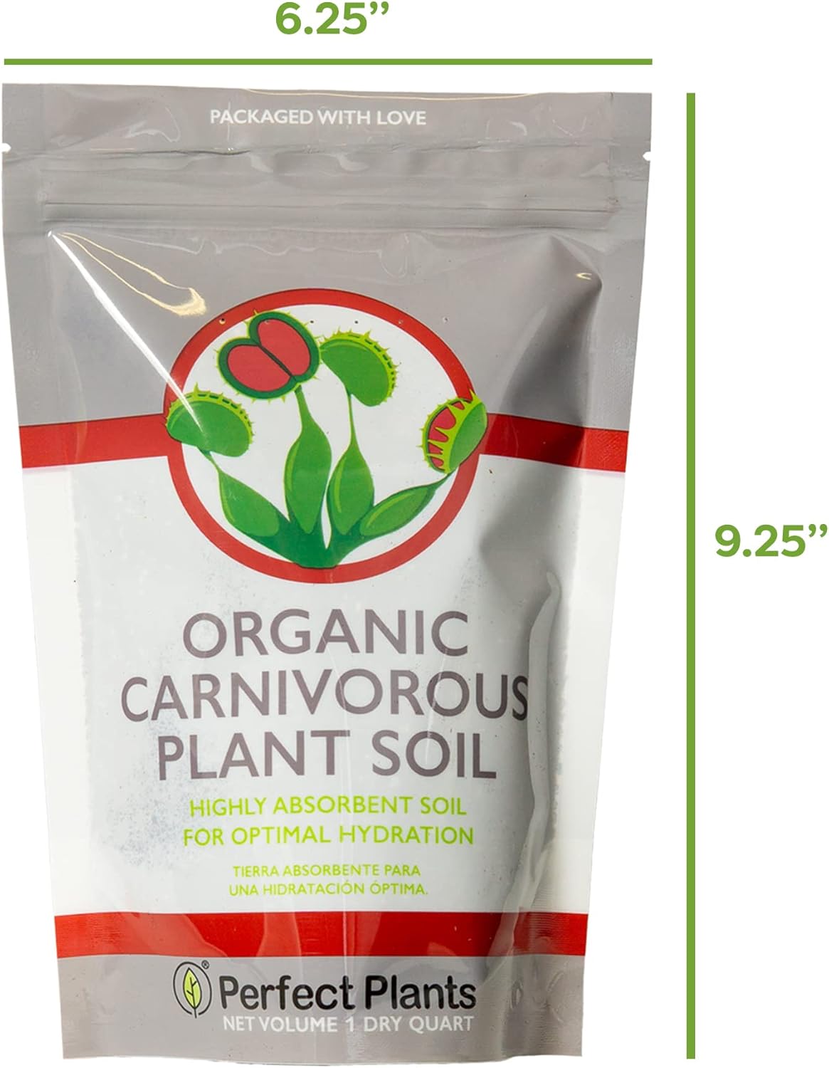 Perfect Plants Carnivorous Plant Soil, 1 qt, Venus Fly Trap Potting Mix