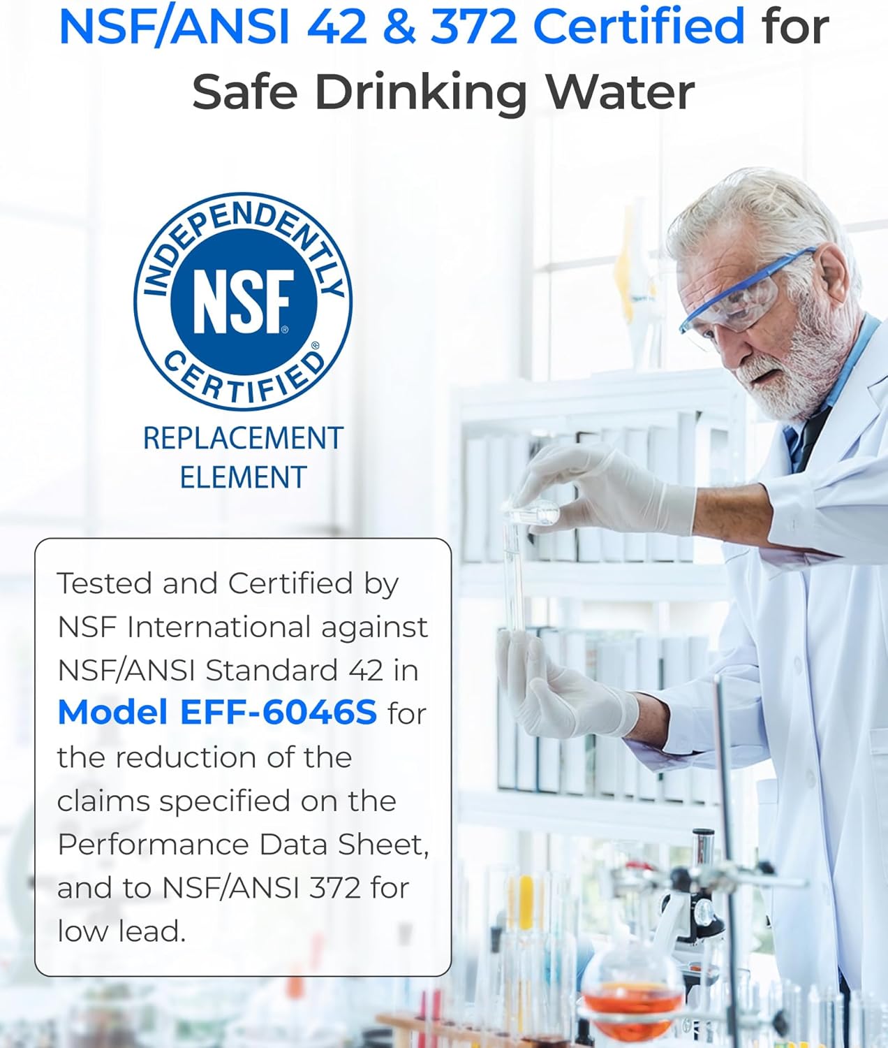 Waterdrop ADQ747935 Refrigerator Water Filter and Air Filter, 3 Combo