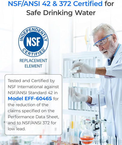 Waterdrop ADQ747935 Refrigerator Water Filter and Air Filter, 3 Combo