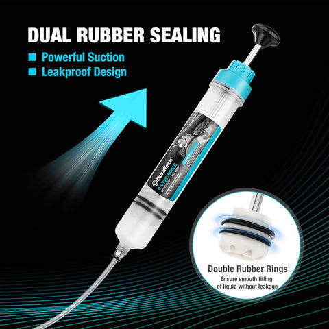 DURATECH 500CC Fluid Extractor with Long Hose and Extension Tubes