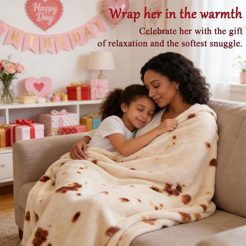 SeaRoomy 60 inches Burrito Tortilla Blanket, Funny Food Throw Blanket