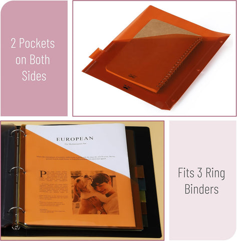 Mr. Pen- Binder Dividers with Pockets and Tabs, 16 Pack