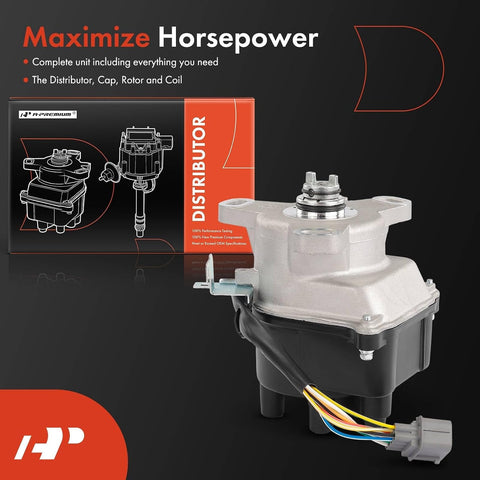 A-Premium Ignition Distributor with Cap and Rotor, 1.6L L4, 8 Blade