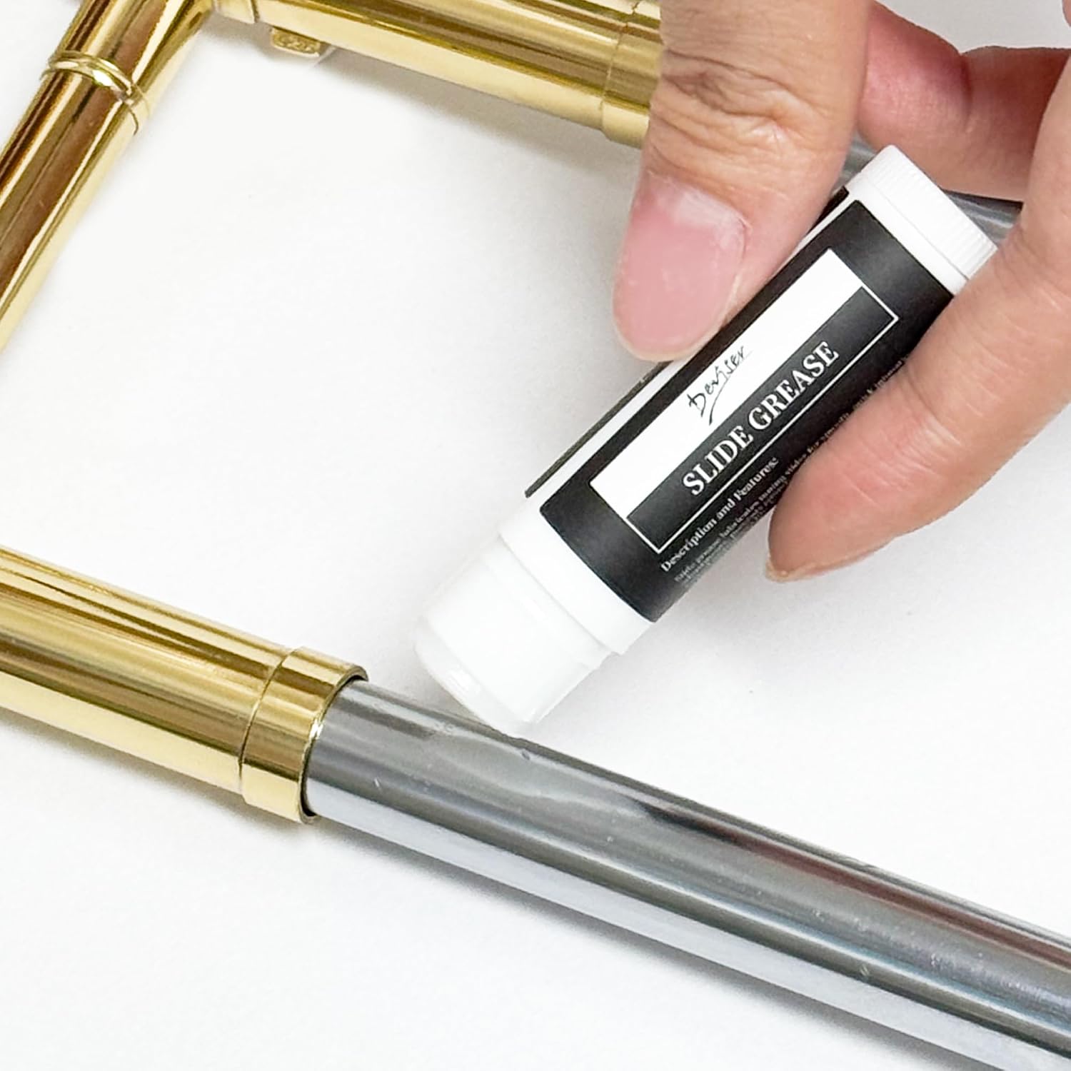Deviser Trombone Care kit All in One Bundle :Slide Oil,Slide Grease,Cleaning Swab x2,Mouthpiece,Bore Brushes,Instructions