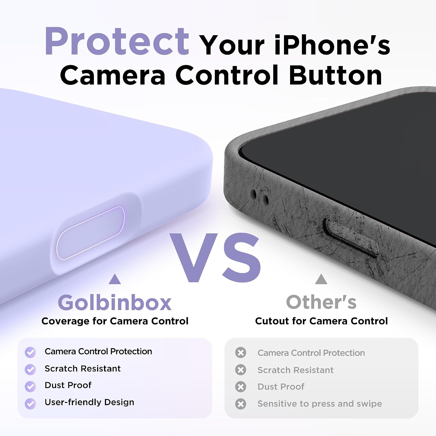GolbinBox Magnetic for iPhone 17 Pro Max Case, Silicone Cover, Lilac