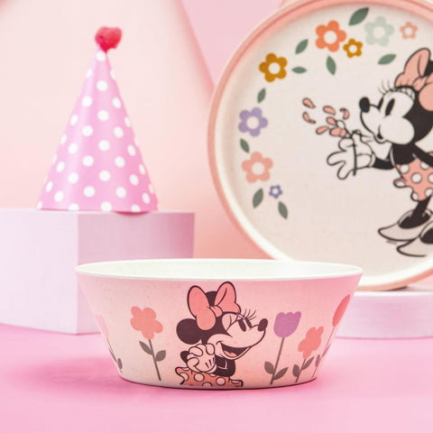 Zak Designs Minnie Mouse Kids Dinnerware Plate, Bowl & Tumbler, 3-Piece Set