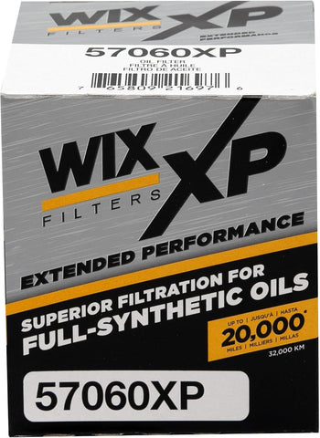 WIX 57060XP WIX XP Oil Filter Replacement, Built for Synthetic Oil - Compatible With Various Buick, Chevrolet, GM, Hummer, Saturn, Saab, Dodge, Chrysler, Jeep (07-15)
