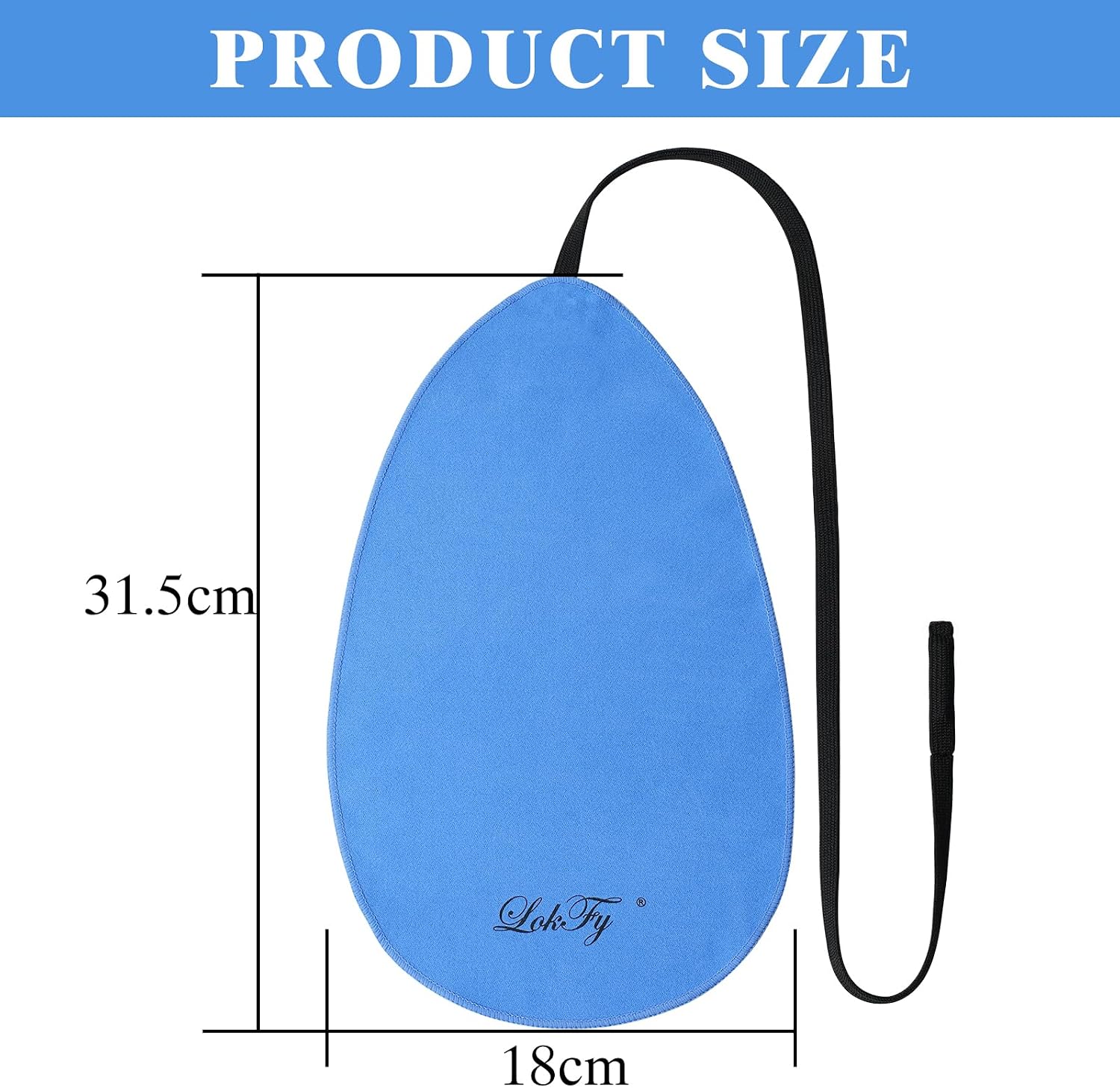 Cleaning Cloth for Inside Tube Suitable for Clarinet Piccolo Flute Sax Saxophone (Blue)