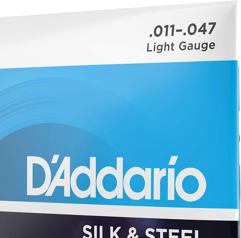 D'Addario Silk & Steel Acoustic Strings EJ40, 6-String, 11-47