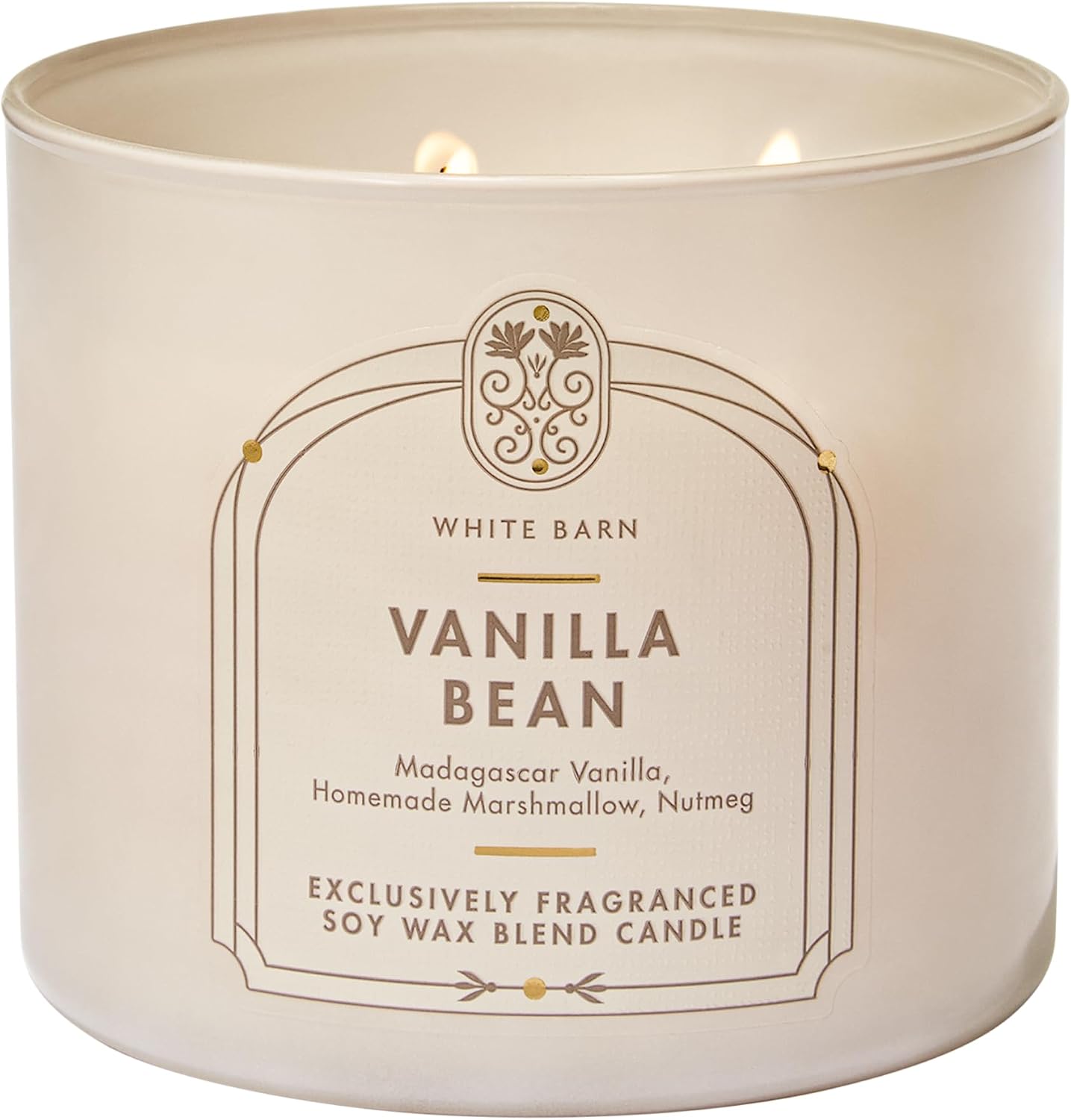 Bath & Body Works Vanilla Bean 3-Wick Candle - Scented Candle for At-Home Use - Long-Lasting, Room-Filling Fragrance - High Fragrance Oil Concentration - Soy Wax Blend