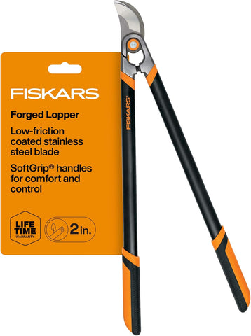 Fiskars 30" Forged Garden Bypass Loppers, 2" Cut Capacity Tree Trimmer