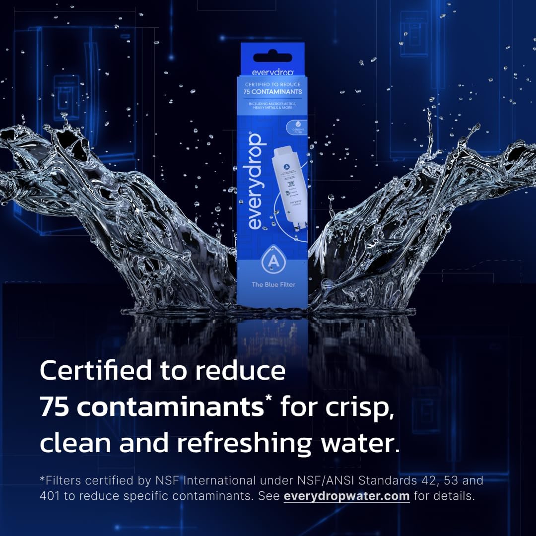 everydrop by Whirlpool Ice & Water Refrigerator Filter A, Blue, EDRARXD1