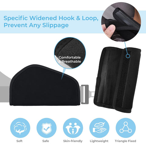 COOLBEBE Kids Seat Straps Cover Pad, Black-1