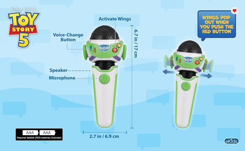 Toy Story 5 Voice Changer Microphone for Kids and Fans of Toy Story Toys
