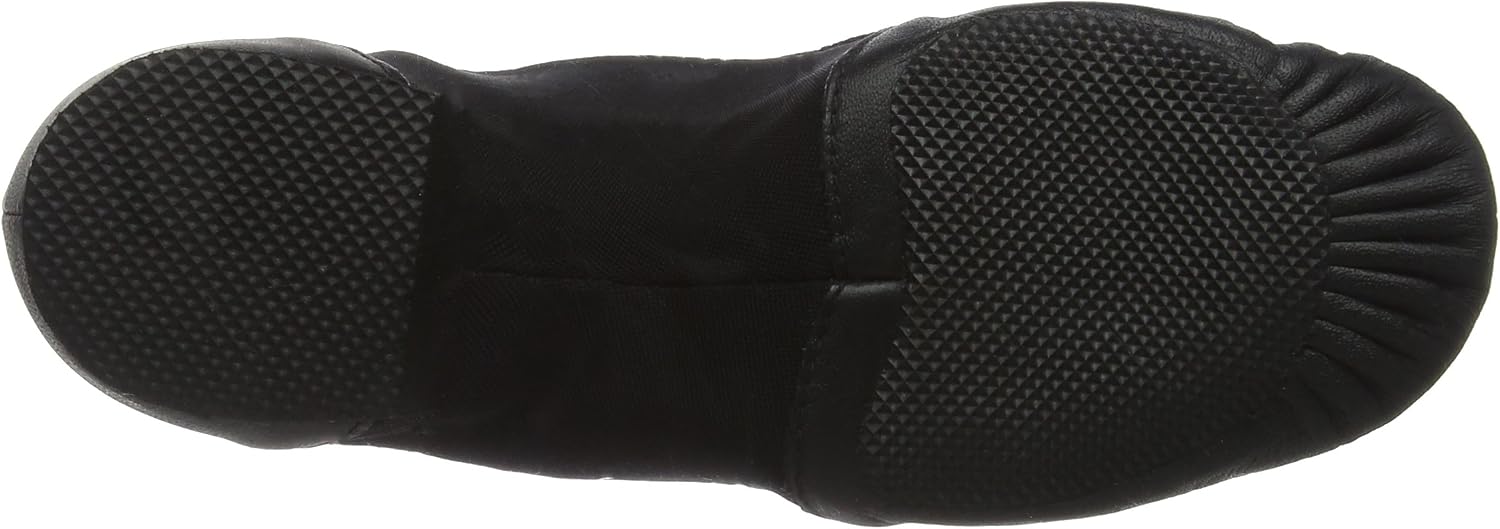 Bloch Girls Neo-Flex Leather Neoprene Slip-On Jazz Dance Shoes, EVA Outsole