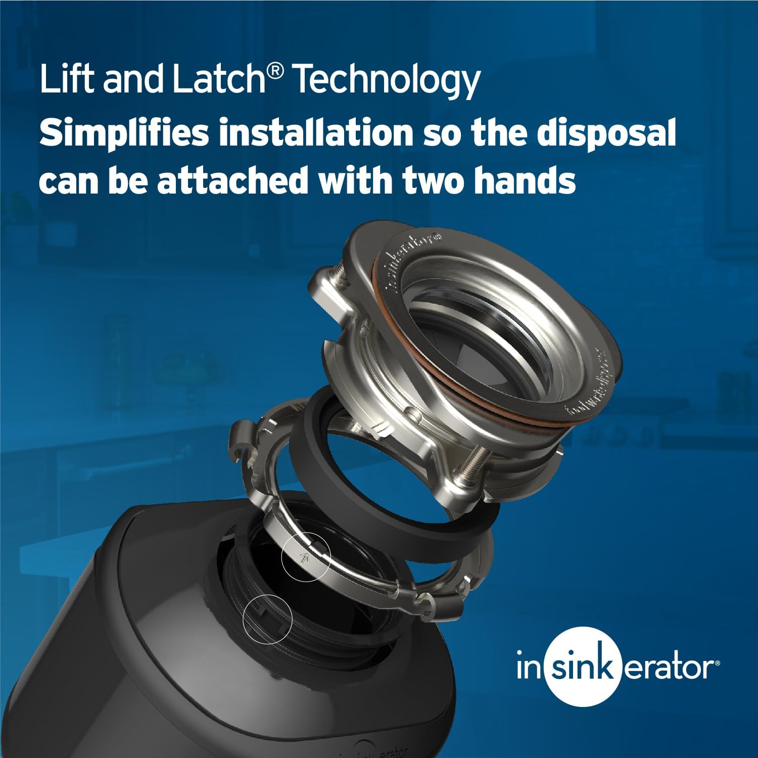 InSinkErator Badger 5 Garbage Disposal with Power Cord, Badger Series 1/2 HP Continuous Feed Food Waste Disposer