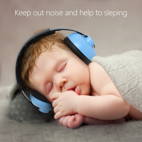 BBTKCARE Baby Ear Protection Noise Cancelling Headphones for Babies for 3 Months to 3 Years (Blue)