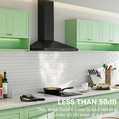 magicplux Wall Mount Range Hood 30 inch, 380 CFM Kitchen Hood