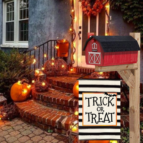 AVOIN colorlife Halloween Garden Flag 12x18 Inch for Outside