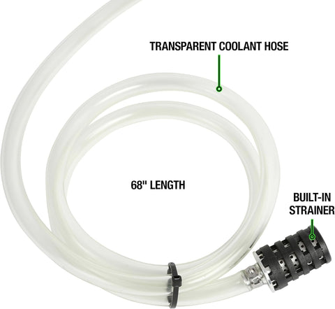 OEMTOOLS Coolant Vacuum Refill Kit, Coolant Pressure Tester Kit, 5 Adapter