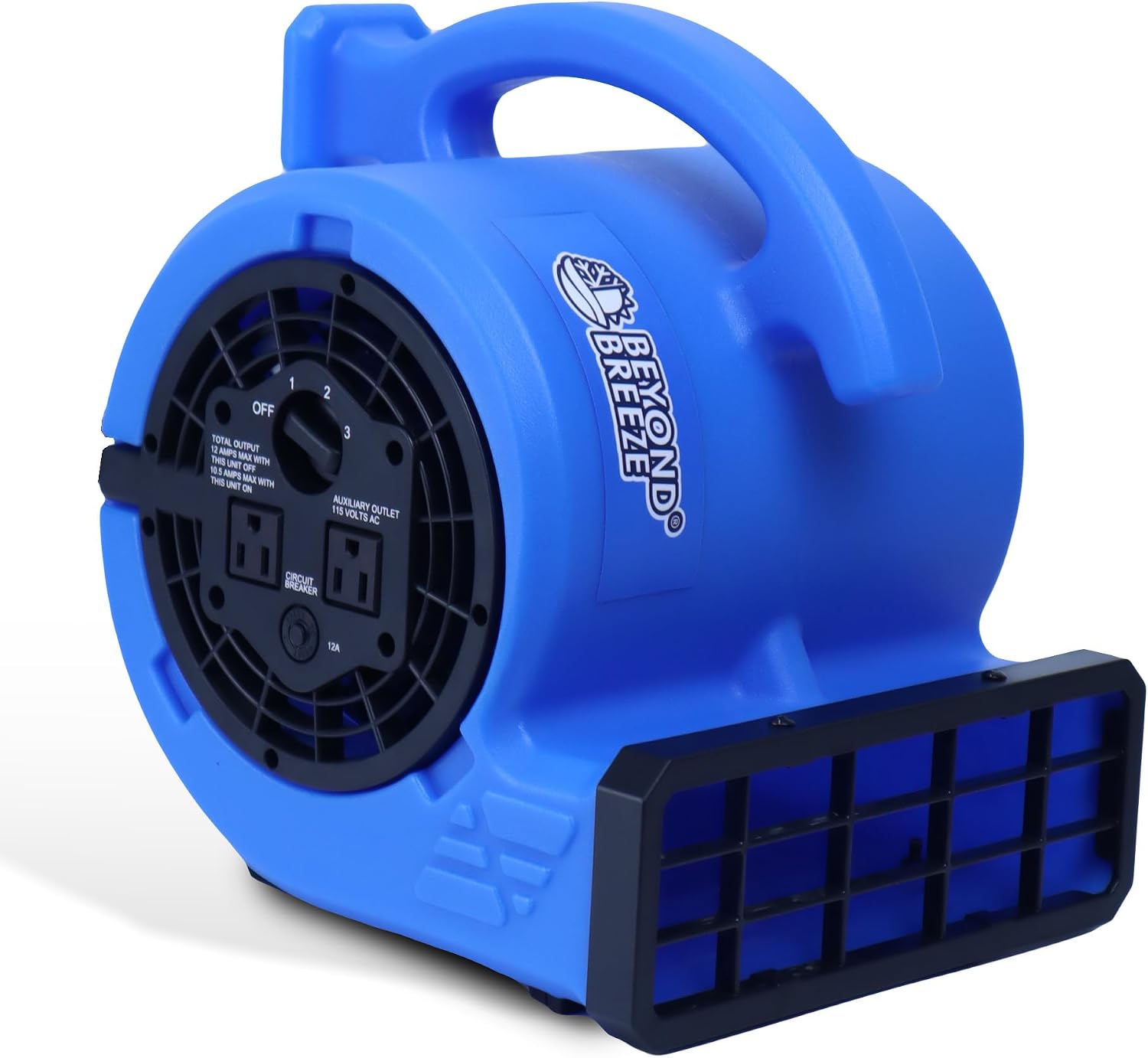 BEYOND BREEZE 1/4 HP 1000 CFM Air Mover Blower Fan with 3 Speeds, Blue