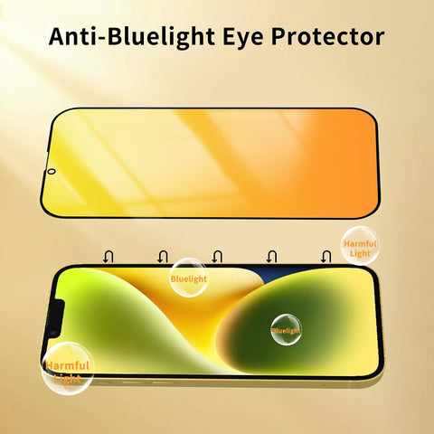 Privacy Screen Protector for iPhone 14/13 /13 Pro (Gold)