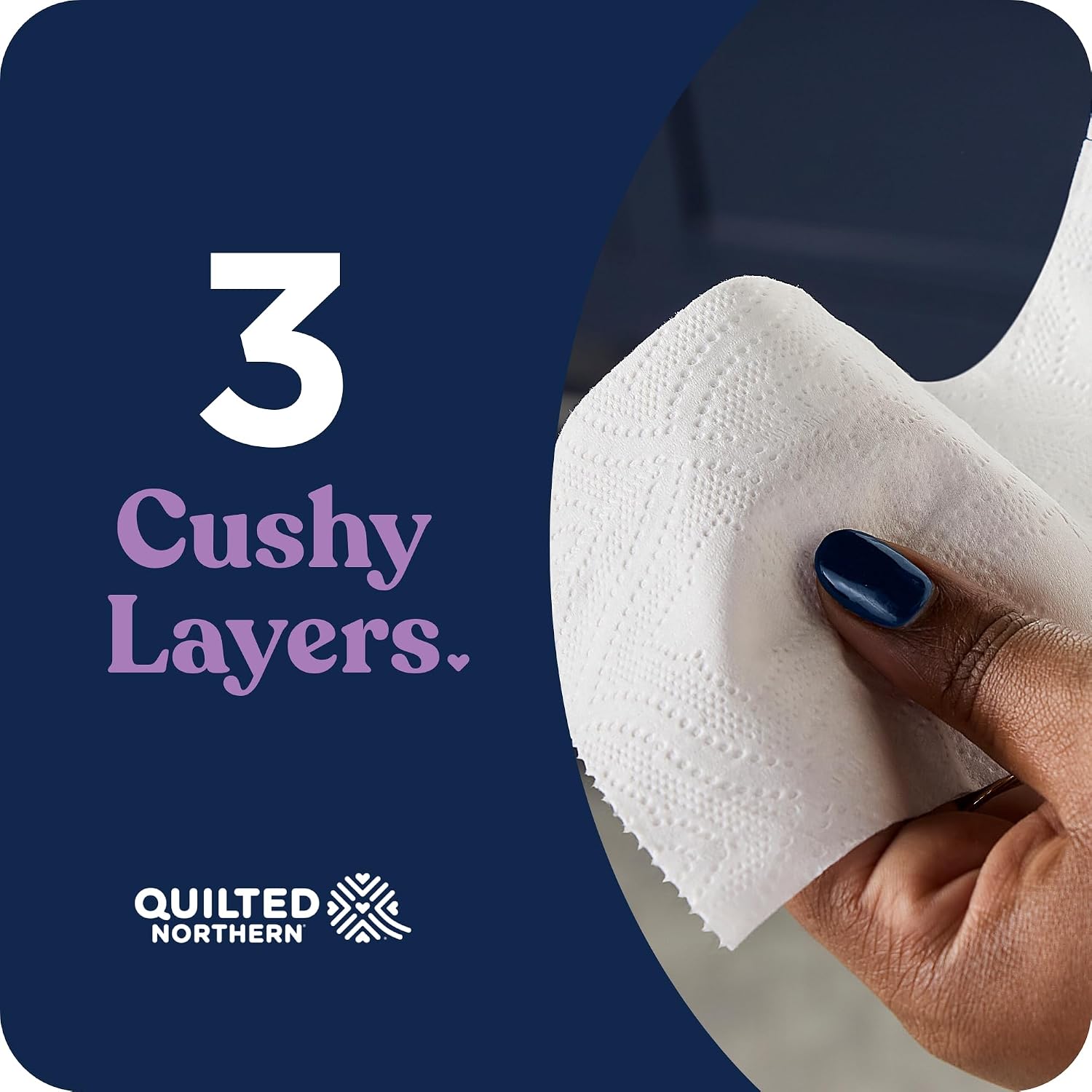 Quilted Northern Ultra Plush Toilet Paper, 6 Mega Rolls = 24 Regular Rolls, 4X More Absorbent*, 3-Ply Soft Toilet Tissue
