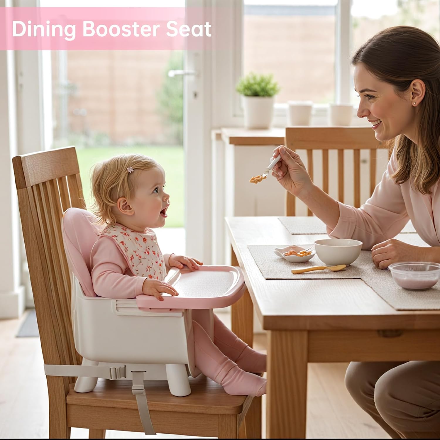 6-in-1 Convertible Baby Highchair for Babies and Toddlers, Booster Seat
