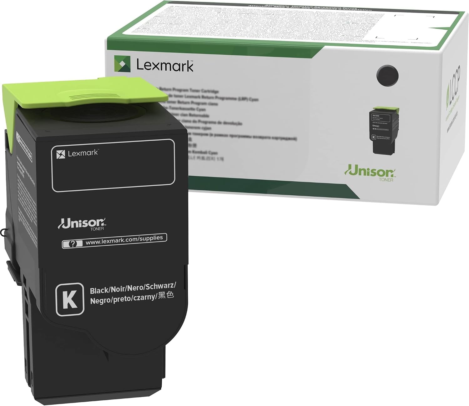 Lexmark 78C10K0 Return Program Cartridge Toner, Standard, Black