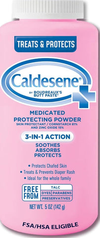 Caldesene Medicated Protecting Body Powder with Zinc & Cornstarch, 5 Oz