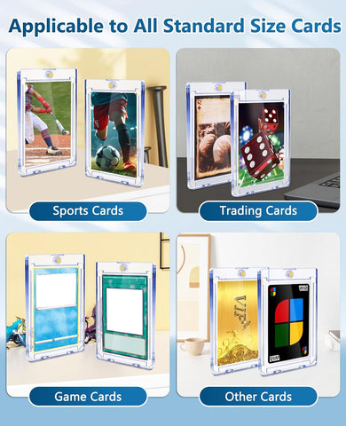 204ct Magnetic Cards Case: Ultra Slim 35pt One Touch Card Holder