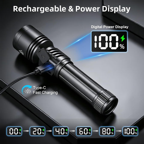 Rechargeable Flashlights High Lumens 99000, Super Bright Flash Light, 3Pack
