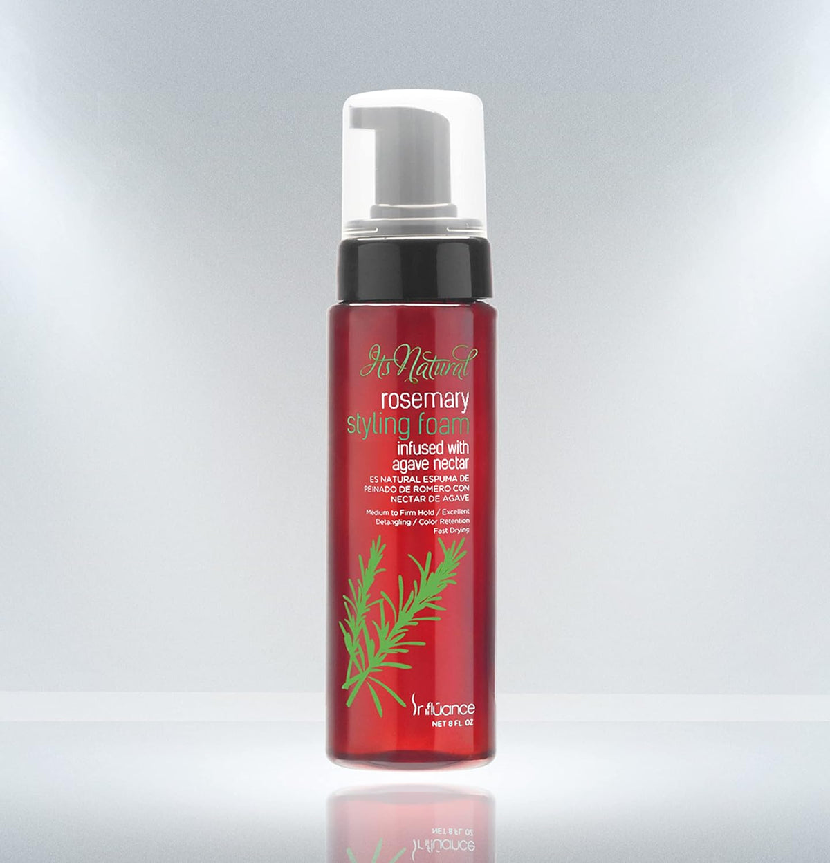 INFLUANCE It's Natural Rosemary Styling Foam Infused with Agave Nectar