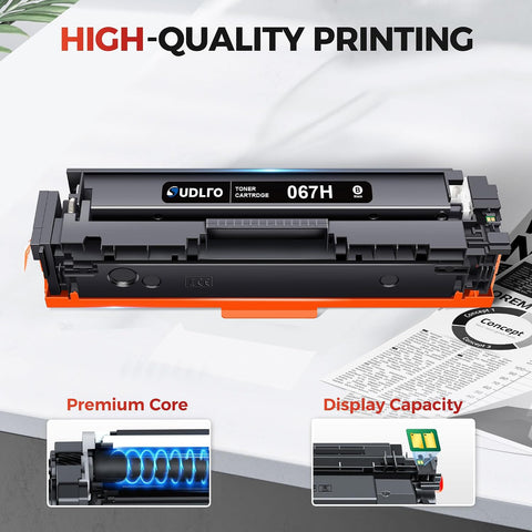 067H Black Toner Cartridge 2 Pack Work for Canon MF654cdw Toner Cartridges