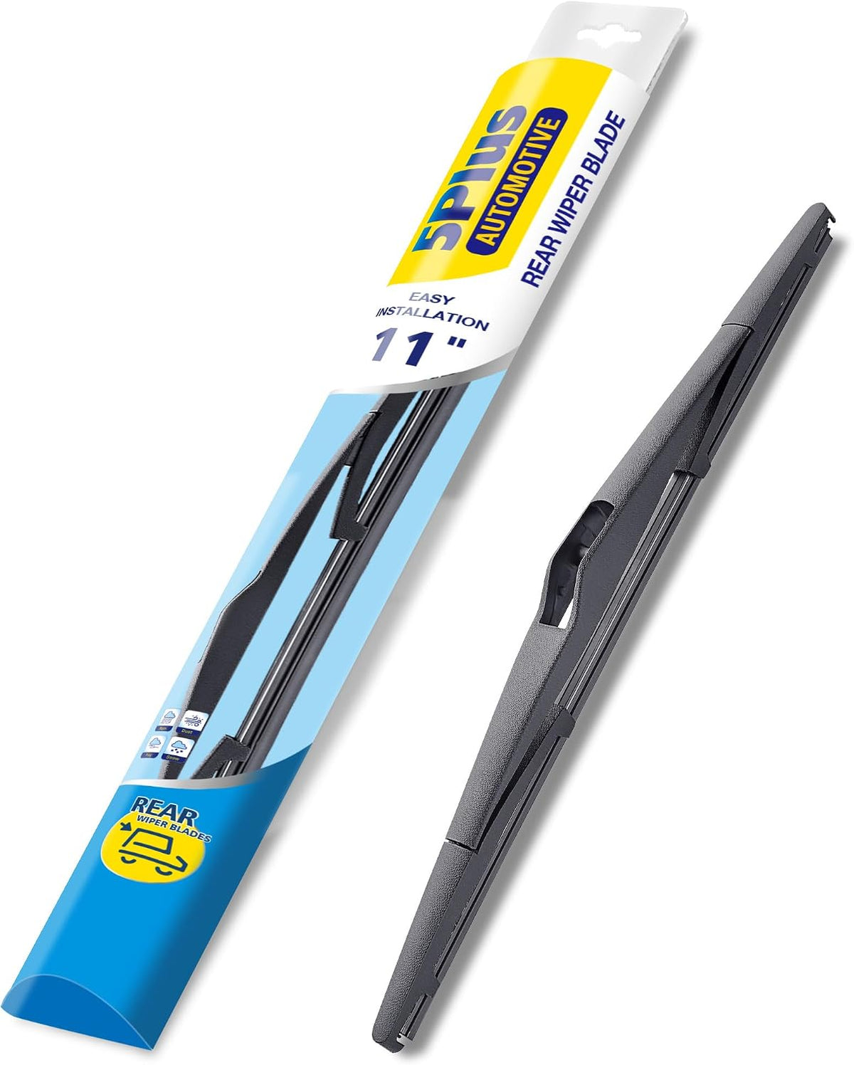 5 PLUS RearFit Back Wiper Blade for Hyundai Tucson Hybrid 2022-2025, 11"