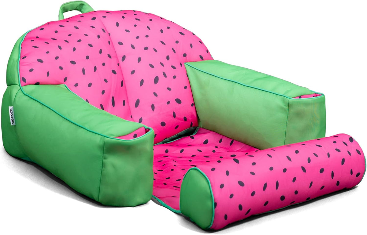 Big Joe Lazy Lounger No Inflation Needed Pool Float with Footrest and Headrest, Quick Draining Fabric