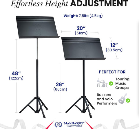 Manhasset Voyager Portable Folding Music Stand