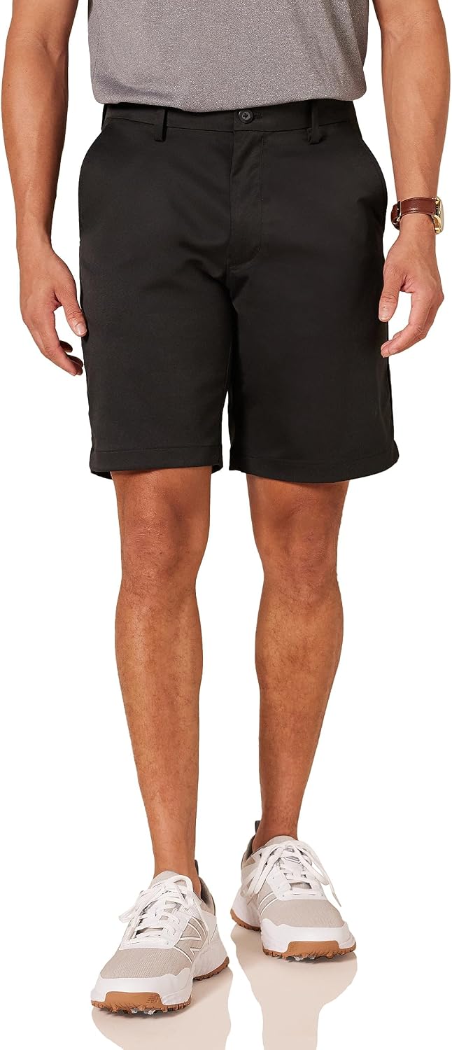 Amazon Essentials Men's Classic-Fit 9" Inseam Moisture-Wicking Golf Shorts, Functional Pockets (Available in Big & Tall)