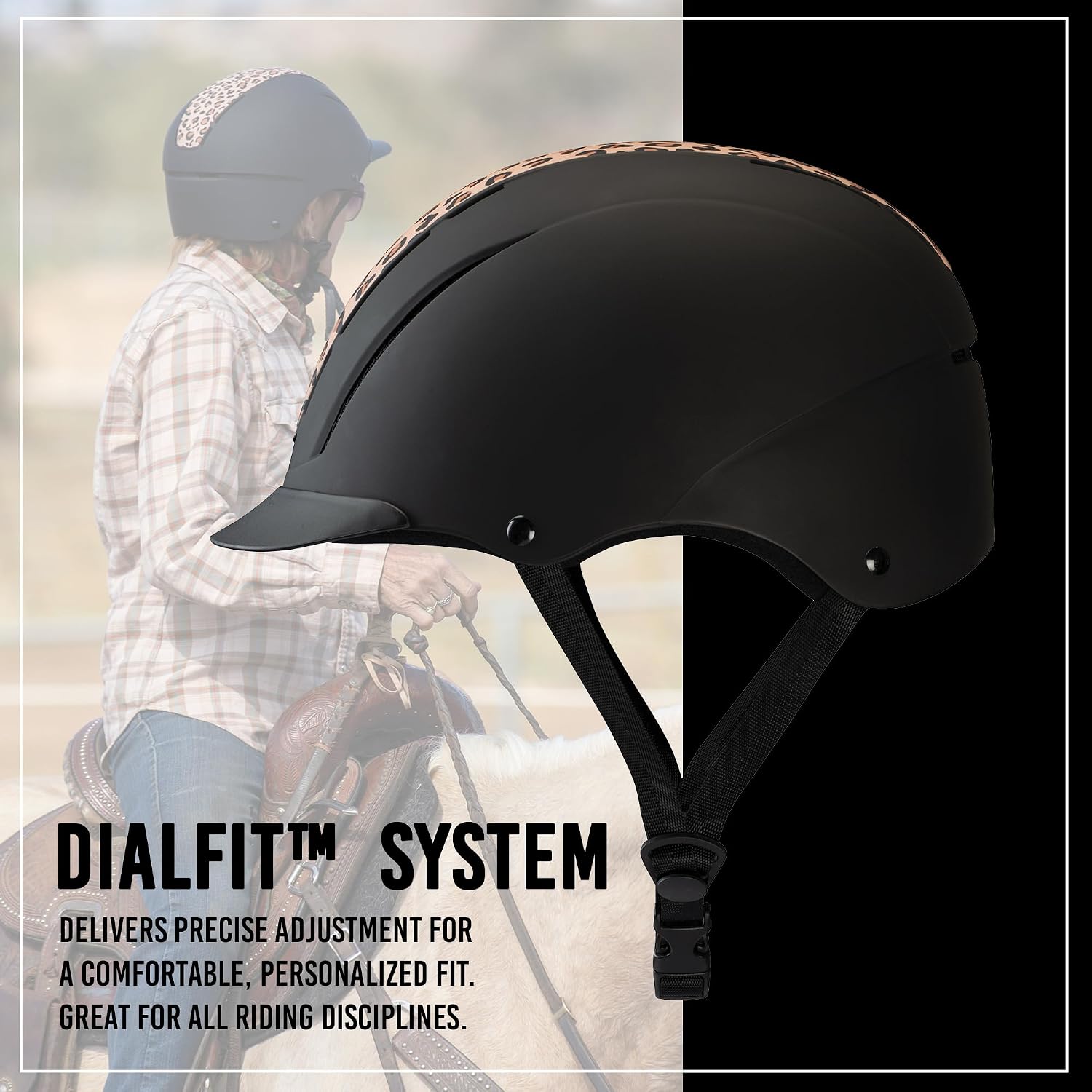 Troxel Spirit Duratec Full Coverage Horse Riding Helmet, Adjustable Fit