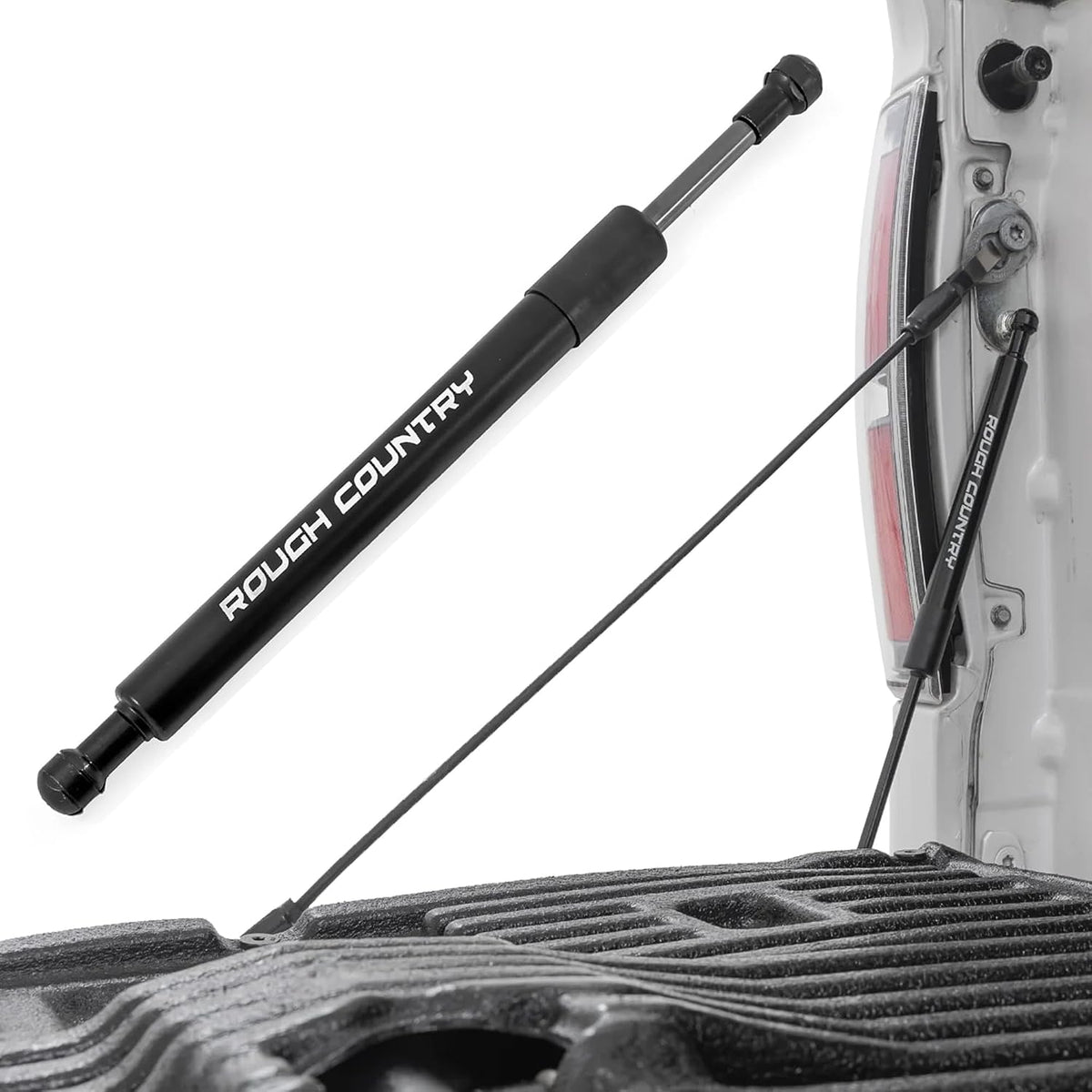 Rough Country Tailgate Assist for Ford F-150/F-250/F-350 Super Duty Truck 2WD/4WD (2015-2026) - Smooth, Safe & Controlled Tailgate Lowering