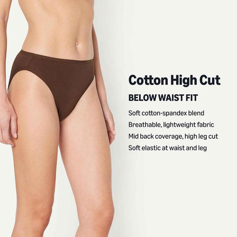 Amazon Essentials Women's Cotton Spandex Bikini Brief Underwear (Available in Plus Size)