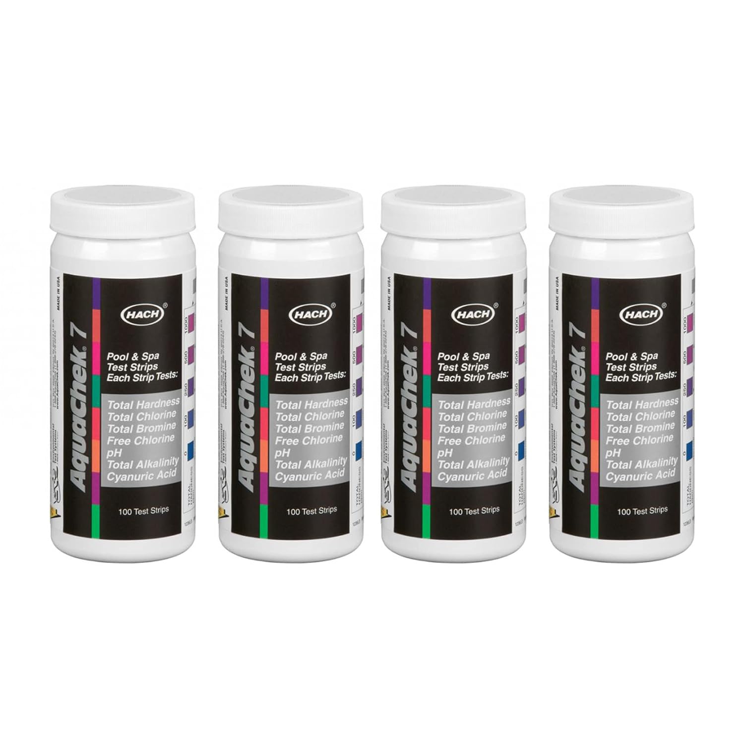 AquaChek 551236-04 Pro Silver Swimming Pool Test Strips, 4-Pack