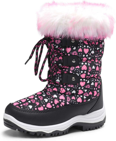 DREAM PAIRS Girls Winter Snow Boots