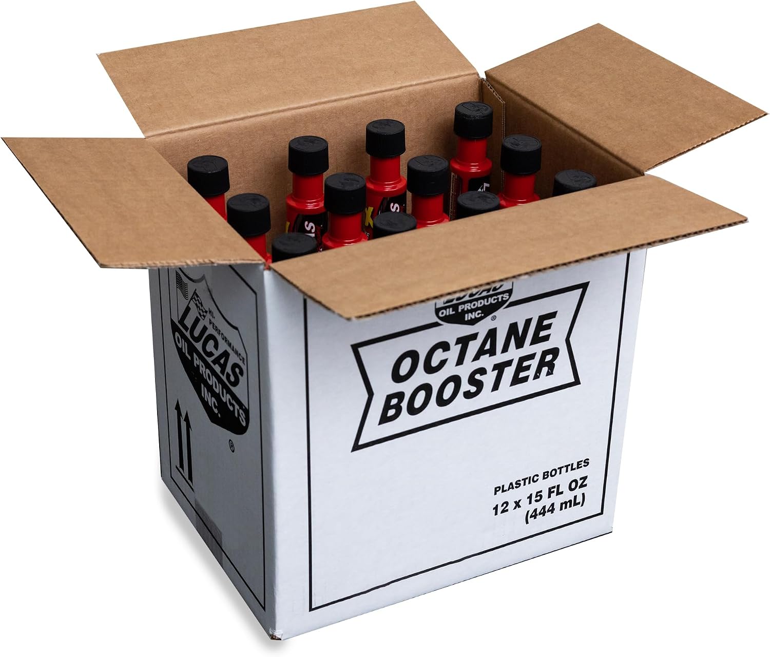 Lucas Oil 10026-PK12 Octane Booster - 15 oz (Pack of 12)