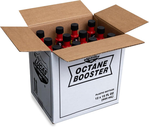 Lucas Oil 10026-PK12 Octane Booster - 15 oz (Pack of 12)