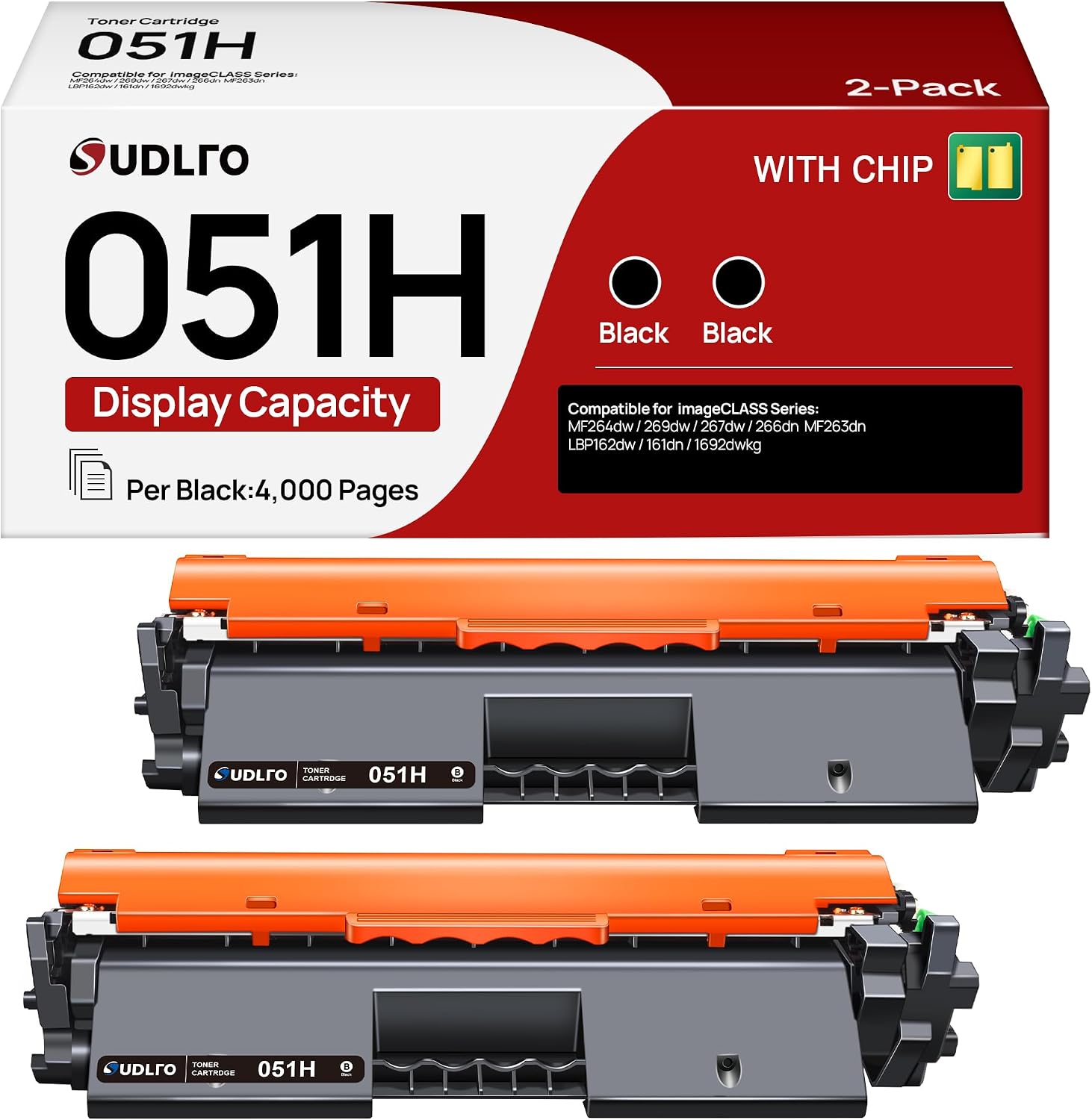 051H Toner Cartridges Replacement Compatible for Canon 051h 051 CRG051