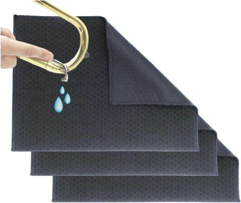 The Original Spit Catcher by Brasstache - For Brass/Wind Instruments, Ultra-Absorbent and Leakproof, Multi-layered Cloth Pad to Empty Your Spit, Self-Packing…… (3-pack)